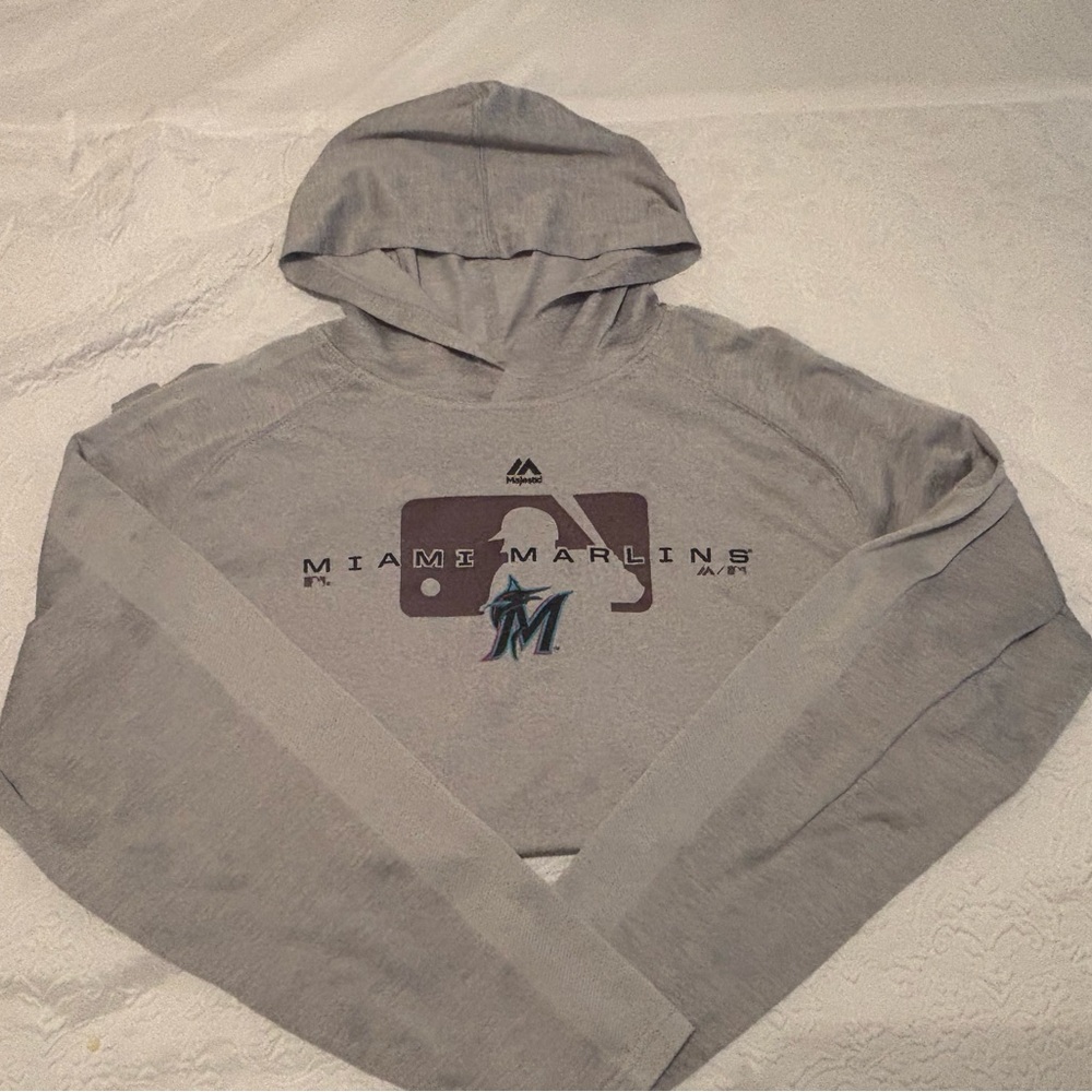 Majestic Miami Marlins hoodie shirt